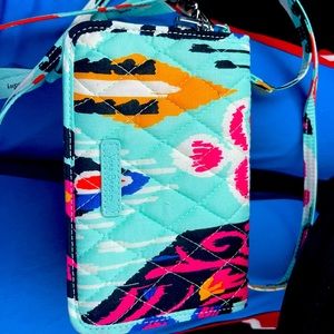 VERA BRADLEY OVVER SHOULDER CLUTCH/ wallet purse BRAND NEW